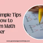 How To Learn Math Faster