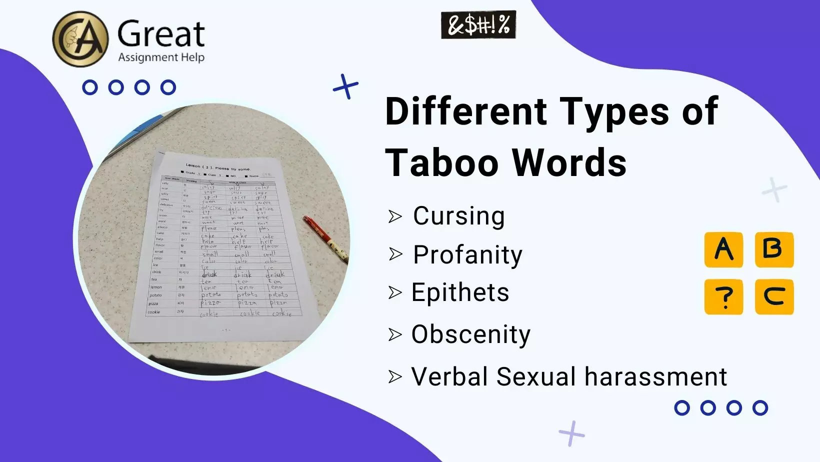 Taboo Words