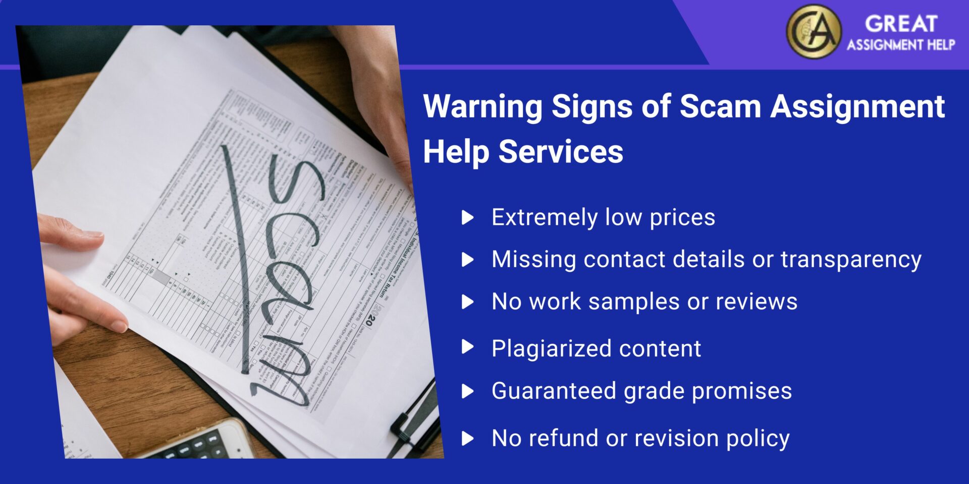 Warning Signs of Scam Assignment Help Services