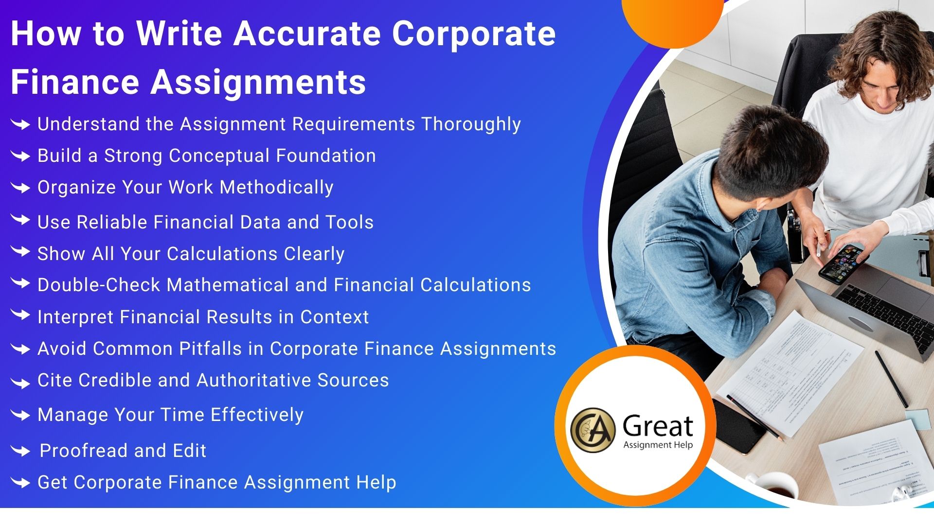 How to Write Accurate Corporate Finance Assignments
