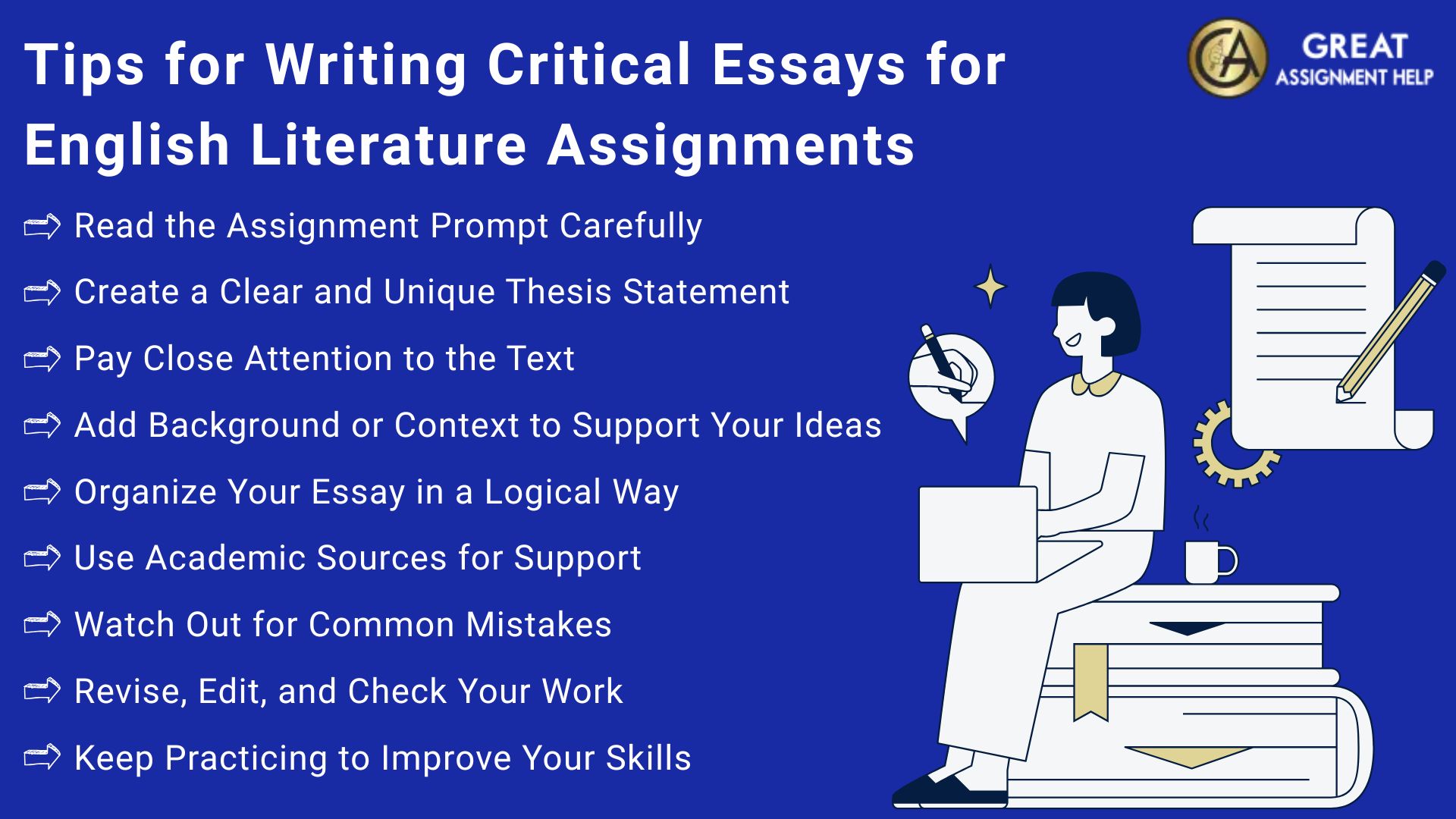 Tips for Writing Critical Essays for English Literature Assignments