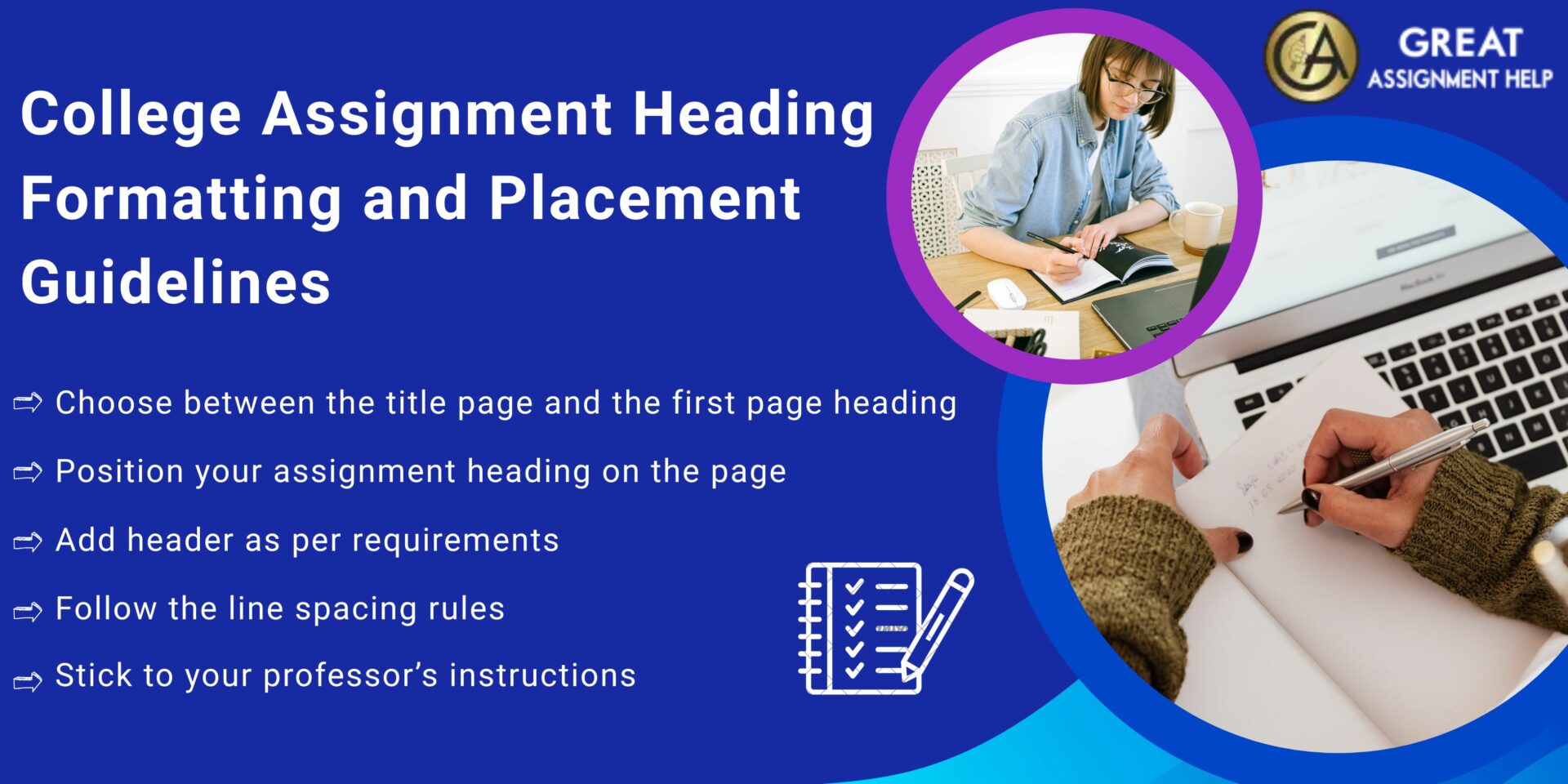 College Assignment Heading Formatting and Placement Guidelines