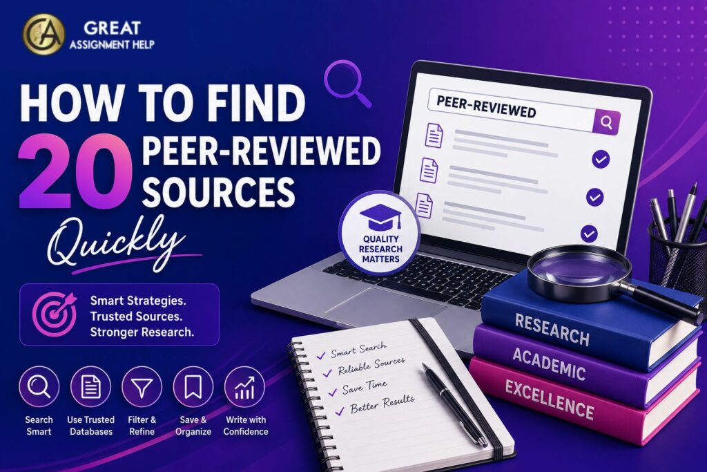 How to Find 20 Peer-Reviewed Sources Quickly