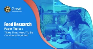 Food Research Paper Topics