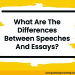 differences between speeches and essays