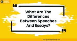 differences between speeches and essays