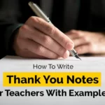 How To Write Thank You Notes